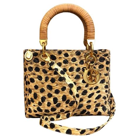 dior leoparden tasche|Medium Lady D.